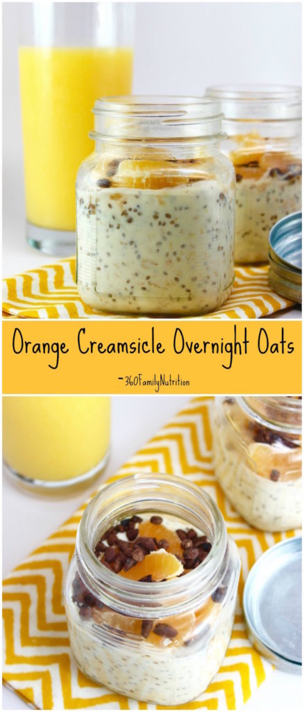 Orange Creamsicle Overnight Oats - Downshiftology